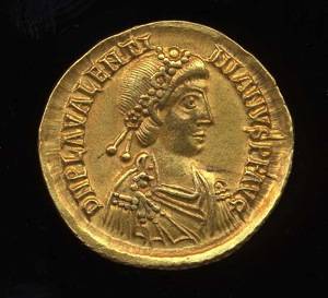 Solidus of Valentinian III